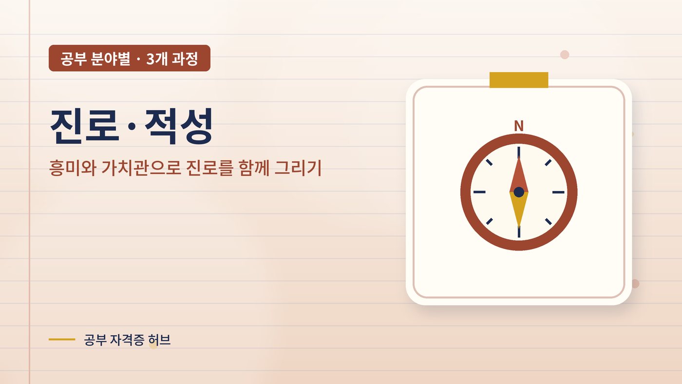 진로·적성 분야 과정 대표 그림